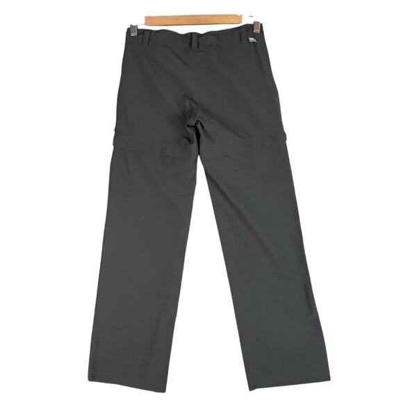 North Face Hiking Pants Girls Medium Convertible Dark Grey Adj Waist Outdoors - Picture 3 of 12